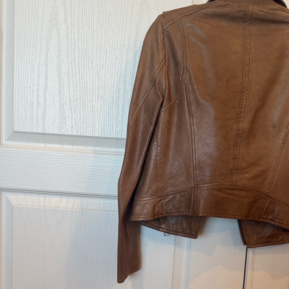 Lamarque Women's Leather Biker Jacket - Picture 11 of 15